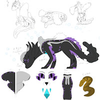 Queen Zenshuri by Fawnkel - female, reference sheet, kuma, queen zenshuri