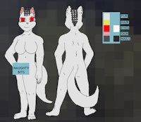 Pers Reference Sheet SFW by litmauthor - cat, female, reference sheet, undead, ghoul