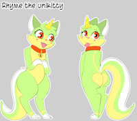 Rhyme the Unikitty Ref by CandyKitsune - female, unikitty