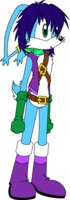 Ventisca the Hare by Ryushusupercat - male, hare, mobian, lagomorph, ryushusupercat, sonic fanon characters, ice clan of kyanos