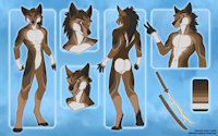 Nate Refsheet by Troenie - wolf, male, refsheet, katana, nate