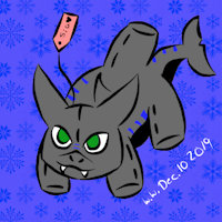 A cute sharky by Kikowolf88 - animal, stuffed