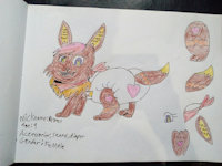 Eevee pokemon Rylres by euonedragonboyred - diaper, scarf, pokemon, eevee, eeveelution, pokemonmysterydungeon