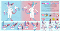 Alexandrite Reference Sheet SFW by IsabelleUrsaga - female, reference sheet, dress, pokemon, ref, transgender, trans, ref sheet, reference, magical girl, transgirl, transwoman, acrobat, fennekin, sylveon, transfemale, drillbur, yamper