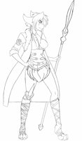 Sherrellia Leo Noriega by dullehan - female, hybrid, demon, original character, twokinds, basitin