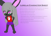 Lorelai Sheet/Poses by BossRabbit - girl, bunny, female, rabbit, skirt, goth, skirt peek, gothic lolita, skirt lift, goth girl