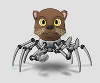 New Character: Maria Rose! by Smirkyguy - female, otter, feral, head, robot, what has science done, headless, modular, snuffie, beheaded, alive, river otter, decapitated, immortal, female/solo