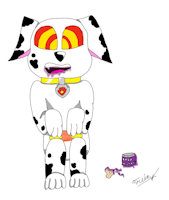 Hypno Baby Marshall by PoisonBaby - dog, diaper, men, hypnosis, dalmatian, jam, marshall, paw patrol