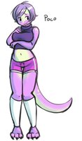 Poco! by Saucy - sketch, female, lizard