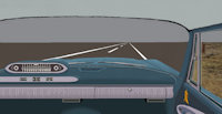 Today's Progress on that Raffle Drawing by moyomongoose - car, highway, plymouth, new mexico, year 1960
