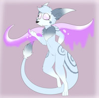 New OC AL-ICE by caty64 - fox, female, commission, alien, tall, oc, goo, slime, gooey, goo girl, alien girl, aviari