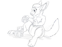 Our son, Jackson by Isaiah135 - cub, male, pup, werewolf/kangaroo