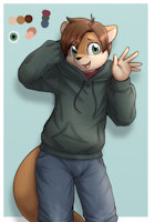 Otterboy by OtakuAP - male, otter, hoodie