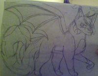 Azazel's new design by CrazyCorbeau - dragon, cat, wolf, male, redesign, catolfgon