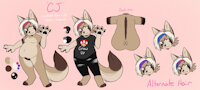 [OUTDATED] CJ Reference by SuetonicSonic - fox, boy, male, belly, canine, fat, chubby, anthro, fatfur, furry, sheet, canid, reference, anthropomorphic, fat furs, sfw, masculine, zekiron7, marbled fox, he/him