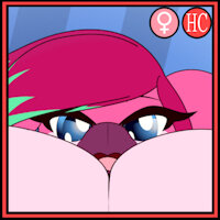 Angelica by fibs - cat, female, gryphon, griffon, bird, character sheet, avian, character, griffin, busty, big breasts, huge breasts, flamingo, angelica, elae meltaea, freesian, galean
