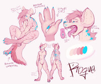 Yeen Ref by LewdBunNero - male, reference sheet, hyena, character sheet