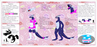 Dani The Shadow-Lugia Toy Ref Sheet by ChinookOrca - diaper, male, gloves, stockings, bondage, pokemon, androgynous, feminine, crossdressing, latex, diapers, monster, shadow, dark, sissy, rubber, transformation, hypnosis, design, character, sheet, vinyl, cafe, ref sheet, reference, uniform, dani, pokemorph, maid, pool toy, pooltoy, lugia, inflatable, daniel, diapered, corruption, danielle, kaiju, darkhart