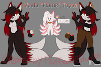 Flame The Kistune by FluffedUpStudios - kitsune, female, magic, sonic, mobian, sonicfc, sonicoc, mobianoc, mobianfc