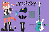 Melody Hale by FluffedUpStudios - cat, female, hedgehog, punk, sonic, rocker, mobian, hedgecat, sonicfc, sonicoc, mobianoc, mobianfc