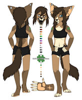 McKaela Kiama Reference by SydFox - fox, comic, female, wolf, alien, fennec, anthro, vixen, furry, sheet, ref, vulpine, furries, reference, maned, anthropomorphic, xavier, legion, kiama, furre, ruxiel, mckaela
