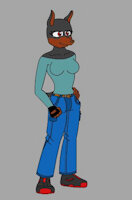 OC#58 - Dominique Kaylyn Runesong by EngineGear - female, doberman, nurse