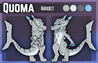 Quoma Manokit Ref by Kronas - fluffy, ref sheet, mlw, manokit, quoma