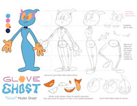 Glove Model Sheet by GloveGhost - female, ghost, reference, model sheet
