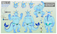 Jetstream Reference Sheet by Gebji - male, thick, pokemon, chubby, vaporeon, reference-sheet