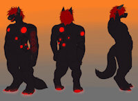 Wolfie Reference by Driftingdragon - dog, wolf, reference sheet, canine, furry, sheet, ref, ref sheet, wolfie, long tail, fluff, patron, patreon, driftingdragon