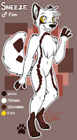 Sneeze Ref Sheet by ShermanPuffShark - fox, male, arctic fox, ref sheet, snow fox