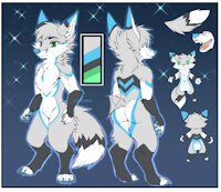 Character sheet commission by Lorethelostking - fox, male, character sheet, snow, character, vulpine, reference