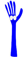 Blue Clay Hand by RyanHo - male, clay, hand, clay hand