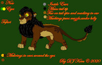 Fursona Tafari by WhiteWolfWing - male, lion, feral, fursona, 2020, dj kovu, tafari