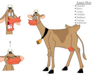 Annie Moo Personality Sheet by SweetCowLamb - cow, barn, farm, tennessee, 1870s, female gender, pioneer, dairy cow