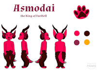 Asmodai - reference sheet by Marinyah - male, reference sheet, demon, character sheet, furry, design, character, sheet, fursona, reference, refsheet, character design