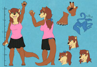Ciara Ref 2020 SFW by AidenanMadraUisce - female, otter, clothes, ref