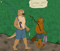 Inktober 2020 -1- Fish by Krayton