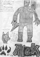 Aleksander Commison / Drawing by BryonFurwolf - sketch, cub, son, male, werewolf, drawings