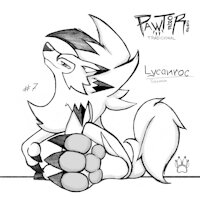Lycanroc (Pawtober) by Pawkyx3