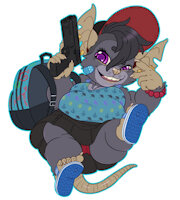 Preciosa Salvador (Precious) by RathMutatio - cub, female, panties, fat, rat, young, gun, precious