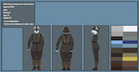 Soldier Niko by SirBear - wolf, male, ref sheet, soldier, comission