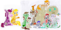 family by orchua - dragon, female, male, mlp oc