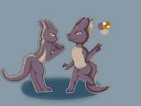 My Dragonsona Fraener. by GronV3 - dragon, nude, reference sheet, male/solo