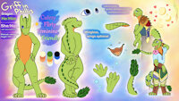 Griffin Phillis 2020 Anthro Reference-Sheet by GriffinPhillis - dragon, cute, colorful, anthro, digital, art, furry, drawing, fantasy, griffin, scalie, refsheet, sfw, referencesheet, 2020, phillis, griffinphillis, colorfulart