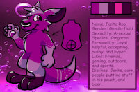 Fanta Roo by FantaRoo - male, purple, guy, kangaroo, roo, fanta roo, purple roo