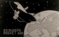 Inktober 2020 - 16 - Rocket by Wap