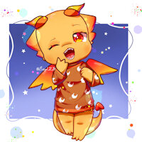 Kemono dragon (my oc) by Emy12126 - kemono, dragon, female, night, chibi, sleepy, kemonomimi, furryart, indonesia, furry art, myoc, cute art, originalcharacter, furryfandom, furryartist, ibispaint, kemonofurry
