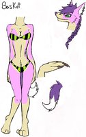 Female fursona: BasKet by xXbanterbasketXx - female, wolf/fox