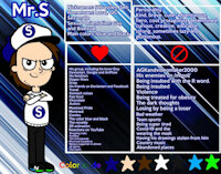 Mr.S's 2020 reference sheet by MrSGroupArts - reference sheet, human, male/male, abstract background